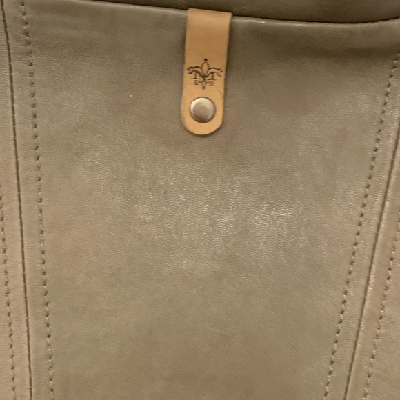 Mackage army green leather biker jacket - Picture 5 of 6